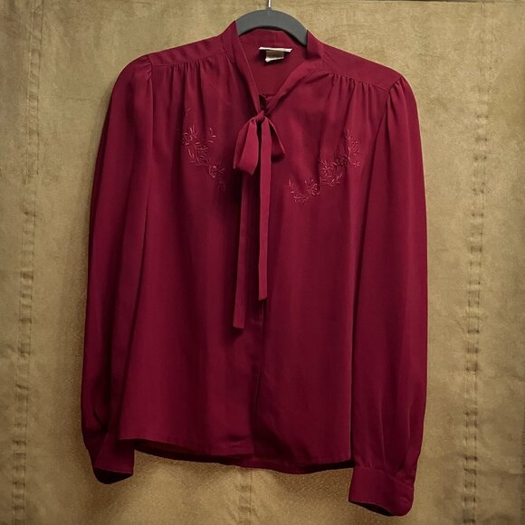 Raspberry Dark Pink Blouse - Picture 1 of 3